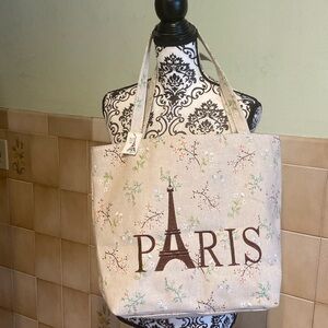 NWT - Paris Printed Tote/Shopper
